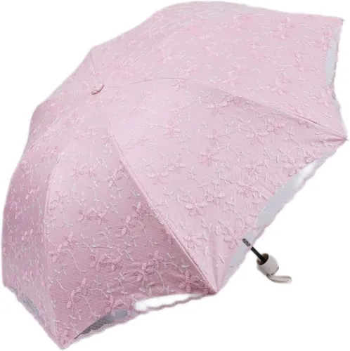Vista 9 de Honeystore Parasol de viaje plegable Brolly Anti-UV Sombrilla Vintage