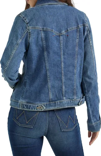 Vista 2 de Wrangler Authentics - Chaqueta de mezclilla elástica para mujer