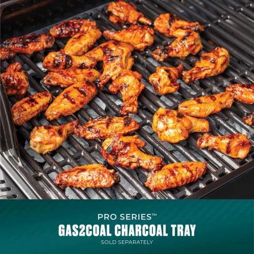 Vista 7 de Charbroil Serie Pro con Tecnología Infrarroja Amplifire: Asador a Gas Propano de 2 Quemadores con Gabinete y Plancha, Negro - 463676724