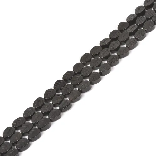 Vista 4 de Hoja de amazonita tallada 0.315 in cuentas sueltas piedras preciosas DIY fabricación de joyas de 15 pulgadas