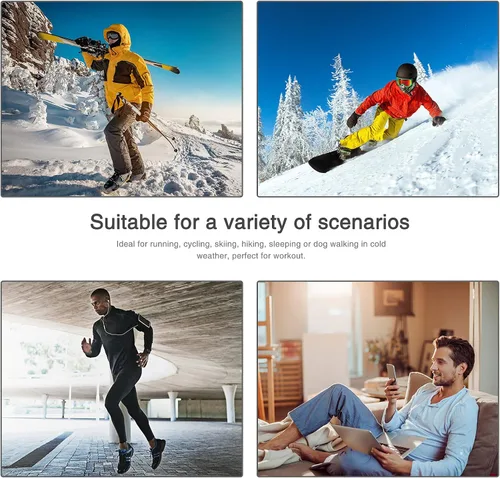 Vista 6 de MeetHoo Mens Thermal Underwear Set Base Layers Winter Gear Compression Long Johns with Fleece Lined for Skiing
