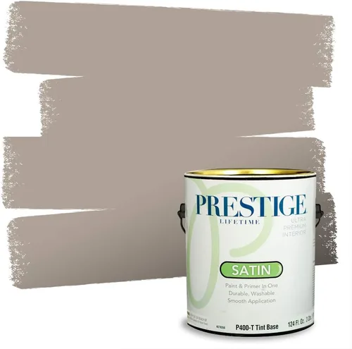 Vista 208 de PRESTIGE Pinturas Pintura Exterior e Imprimación en Uno, 1 Galón, Mate, Combinación Comparable de Sherwin Williams* Black Magic* SW6991-PCM