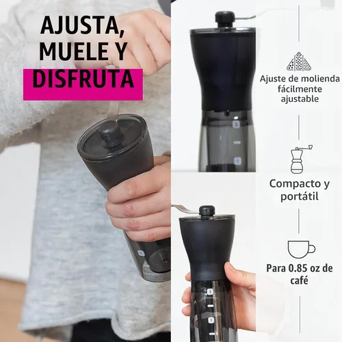 Vista 3 de Hario "Mini-Slim Plus" Molino de café de cerámica