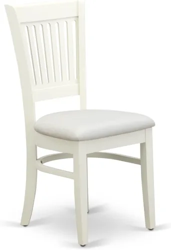 Vista 10 de East West Furniture VAC-BLK-C Vancouver Sillas de Comedor - Sillas de Madera Tapizadas en Tela de Lino, Juego de 2, Negro