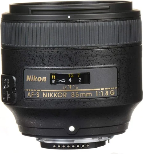 Vista 4 de Nikon AF S NIKKOR Lente fija de 85mm f/1.8G con autofoco para cámaras DSLR Nikon Negro