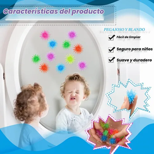 Vista 4 de Charniol 36 - Pelotas adhesivas de puercoespín para niños