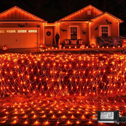 Vista 17 de Paquete de 2 luces LED de red azul de 360