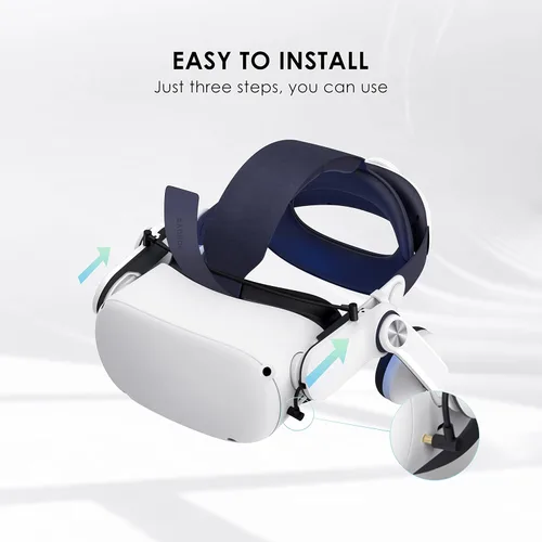 Vista 5 de BOBOVR Auriculares A2 Air VR compatibles con Quest2, diseño magnético de doble orejera