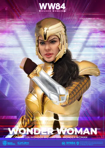 Vista 7 de Beast Kingdom Wonder Woman 1984: Golden Armor Wonder Woman DAH-026 Figura de acción dinámica de 8 ction Heroes, multicolor