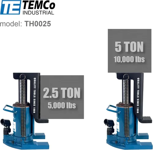 Vista 3 de TEMCo Gato Hidráulico para Contenedor/Máquina (2.5 Ton - 5 Ton) Capacidad de Elevación TH0025
