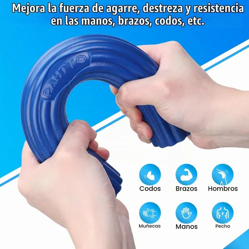 Vista 2 de 9 PCS Flexible Therapy Bar,Grip Strength Trainer,Hand Gripper Strengthener