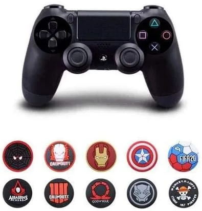 Vista 7 de Para PS5 PS4 PS3 Xbox 360 Xbox One Switch Pro Wii u Controller Silicona Pulgar Grip Cap Joystick Thumbstick (#D)