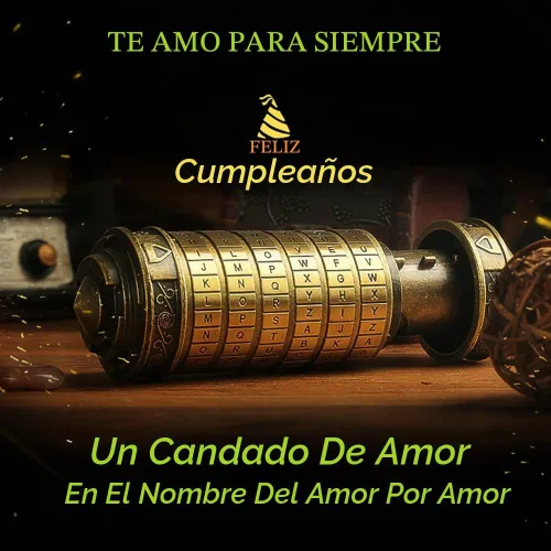 Vista 5 de Criptex miniatura del Código da Vinci para regalo de San Valentín, Navidad o cumpleaños