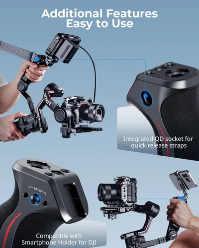 Vista 8 de SmallRig Mango Eslinga Empuñadura de Cardán para DJI RS 2 / RSC 2 / RS 3 / RS 3 Pro/RS 3 Mini/RS 4 / RS 4 Pro/RS 4 Mini, Empuñadura Ajustable