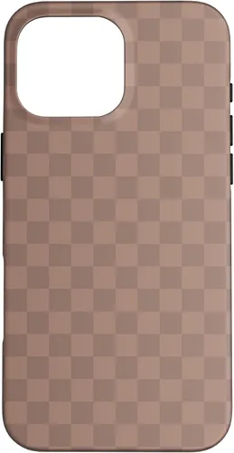 Vista 19 de Chic Brown Checkered Checkerboard Pattern Trendy Case for iPhone 16