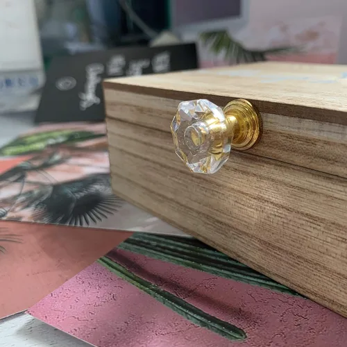 Vista 4 de Always & Forever" Caja rústica de madera para anillos de boda con forro de almohada de arpillera, soporte para anillos, caja decorativa, caja