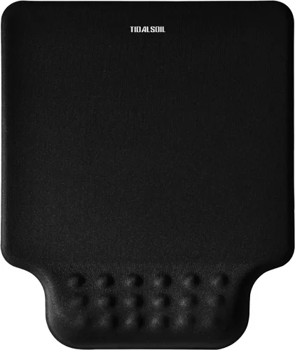 Vista 8 de TIDALSOIL Alfombrilla de mouse ergonómica con soporte de muñeca con base de poliuretano antideslizante, alfombrilla de mouse de espuma viscoelástica