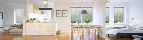 Vista 10 de CHICOLOGY - Minipersianas para ventanas interiores – 12 pulgadas de ancho x 36 pulgadas de alto, persianas horizontales de vinilo gris Sin cuerdas