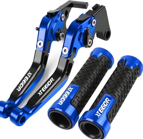 Vista 9 de Embrague de freno para Yamaha XT660R 2004-2016 Palancas de embrague de freno plegables de motocicleta embrague de freno ajustables agarraderas CNC