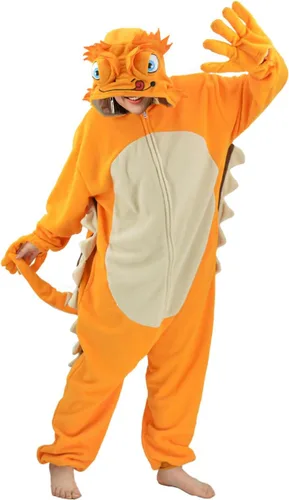 Vista 2 de vavalad Adult Lizard Onesie Costume Animal Cosplay Halloween Christmas Homewear Pajamas Sleepwear for Women and Men