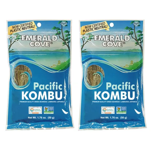 Vista 10 de Kombu Emerald Cove Silver Grade, algas marinas secas, bolsa de 1.76 onzas
