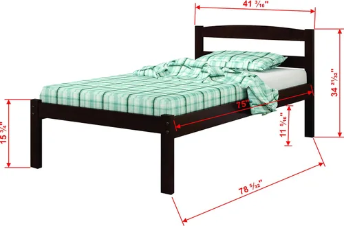 Vista 3 de Donco Kids Cama Econo, 2 camas individuales