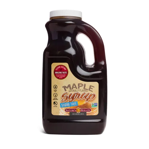 Vista 8 de Nature's Hollow Jarabe de arce sin azúcar, apto para dieta cetogénica, 0 carbohidratos netos, jarabe de panqueques y waffle, sin azúcar añadido, sin