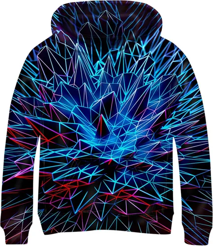 Vista 25 de Linnhoy Sudaderas con capucha para niños y niñas con estampado digital 3D de 6 a 15 años Cbai Blanco