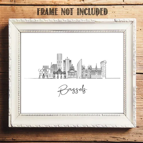 Vista 8 de Bruselas, Bélgica Capital del País, Europa Occidental, Arquitectura Renacentista, Viajes, Aventuras y Vacaciones, Decoración de Arte de Pared - Sin