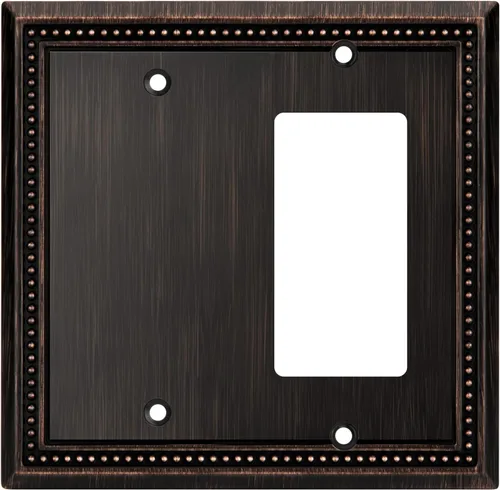 Vista 123 de Henne Bery Sunken Pearls Placa de Pared Decorativa de Servicio Pesado Placa de Interruptor Cubierta de Tomacorriente
