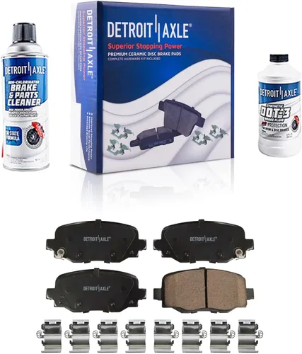 Vista 82 de Detroit Axle - Pastillas de freno traseras para Toyota Prius 2012-2015 Prius Plug-In 2017-2018 Corolla iM 2016 Sion iM 2011-2017 Lexus CT200h
