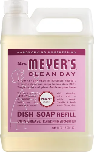 Vista 12 de MRS. MEYER'S CLEAN DAY - Repuesto de jabón líquido para platos, albahaca, 48 onzas líquidas