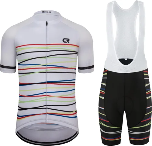 Vista 25 de Coconut Ropamo CR - Conjunto de camiseta de ciclismo para hombre, con cremallera y bolsillo con pantalones cortos con acolchado 4D