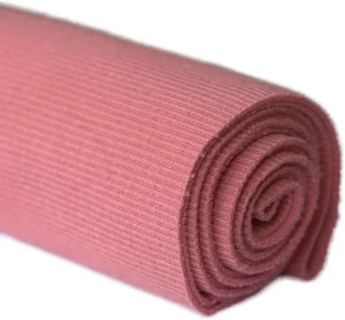 Vista 44 de TinaKim Tela elástica acanalada, cinturas, cuello, puños, chaqueta, sudadera con capucha, material para coser ropa (rosa 1, 43 x 8 pulgadas)