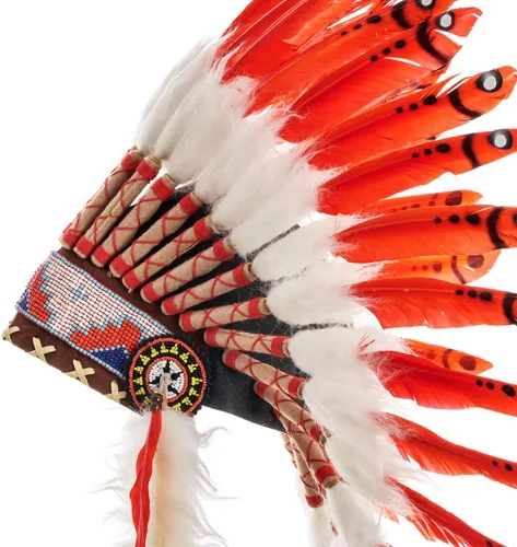 Vista 37 de Novum Crafts Tocado de plumas Inspirado en indios nativos americanos Elige