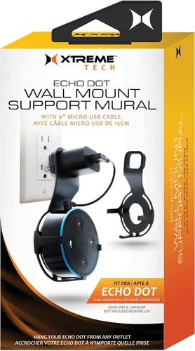 Vista 3 de Xtreme - Soporte de pared para el Echo Dot, soporte de toma de pared