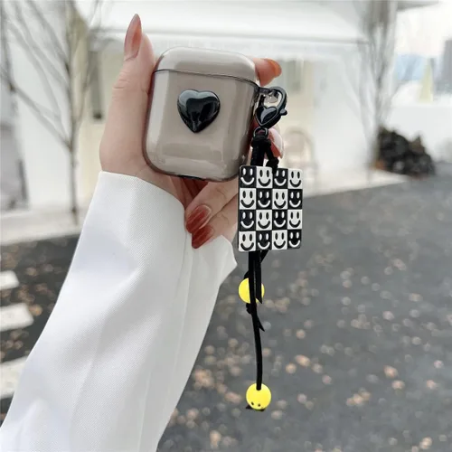 Vista 8 de Compatible con funda para Airpod, funda para Airpods 1 y 2, accesorios de AirPods, funda protectora a prueba de golpes, compatible con funda