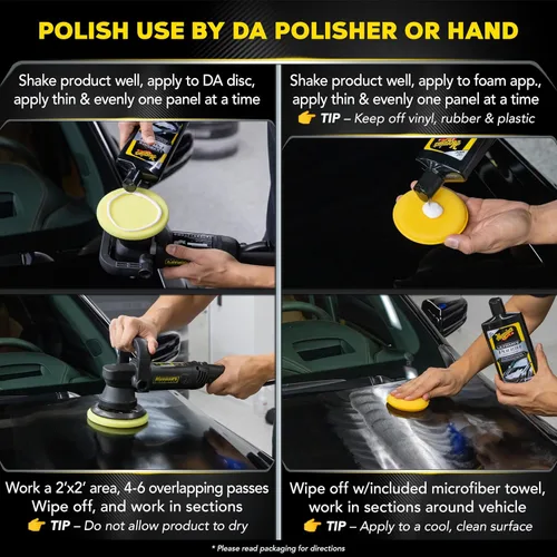Vista 4 de Kit de cuidado de pintura Ultimate en 3 pasos de Meguiar's, Kit de detalle y pulido para autos