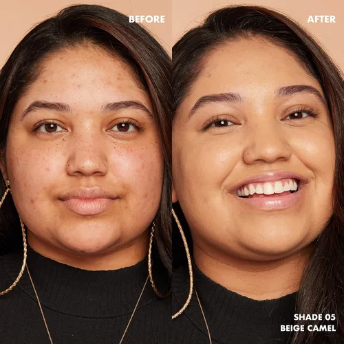 Vista 2 de NYX PROFESSIONAL MAKEUP Bare With Me - Velo de piel tintado, crema BB ligera, color beige camel Beige caramelo