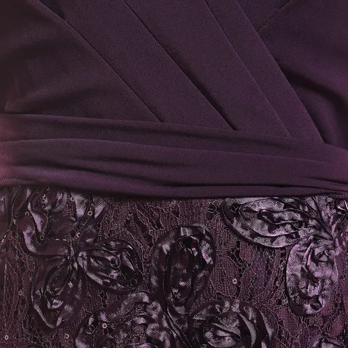 Vista 3 de Alex Evenings - Vestido con largo de té para mujer con detalle de roseta