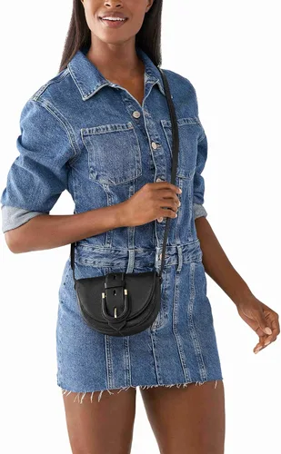 Vista 4 de Fossil Bolso bandolera Harwell de piel ecológica con solapa pequeña para mujer