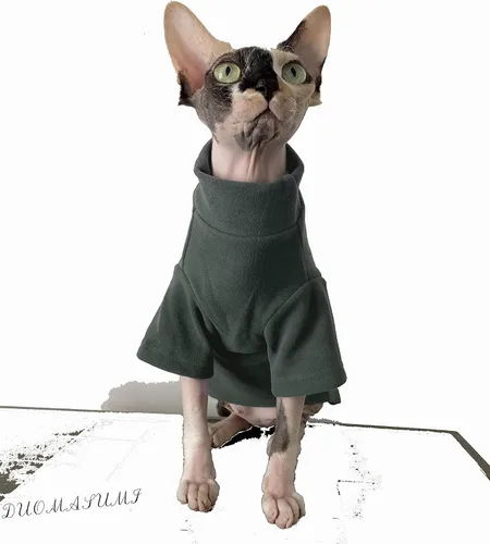 Vista 3 de Sphynx - Ropa térmica cálida para gatos, ropa interior térmica sin pelo para Devon, Cornish, Perterbald Cat (XS)