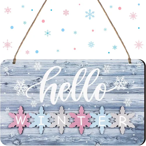 Vista 9 de Letrero de verano con texto en inglés «Hello Summer» para puerta delantera, decoración de bienvenida, letrero colgante para puerta de casa de campo