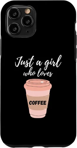 Vista 29 de Just A Girl Who Loves Coffee Funny Java Lover Design Cute Case for iPhone 16