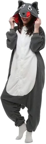 Vista 2 de Mono para mujeres hombres animales pijamas Halloween Cosplay adulto ropa de dormir traje de dibujos animados