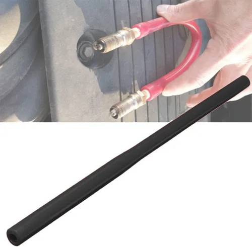 Vista 4 de Enchufe universal para bujías para automóviles y motocicletas, tubo de goma reutilizable, fácil instalación portátil y extracción (negro)