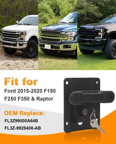 Vista 5 de Anclajes de amarre para caja de camioneta para Ford F150 F250 F350 y Raptor 2026, 2025 F150 Anclajes de amarre, repuesto para FL3Z-99000A64-B
