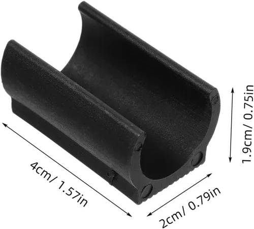 Vista 2 de Yardwe 25 unids plástico silla pie en forma de U deslizamiento de piso tapas de tubería cubierta de U - forma de U tapas silla pie piso cubierta