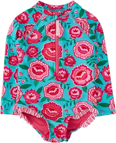 Vista 7 de RuffleButts® - Traje de baño de una pieza con protección anti-brotes para bebés y niñas, protección solar UPF 50+ 80% Nylon 20% Spandex, Hipster