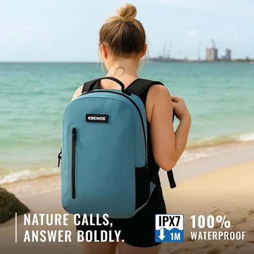 Vista 2 de KRONOX 30L Waterproof Backpack for Men – IPX7 Submersible Dry Bag, Lightweight & Durable for Travel, Motorcycle, Kayak